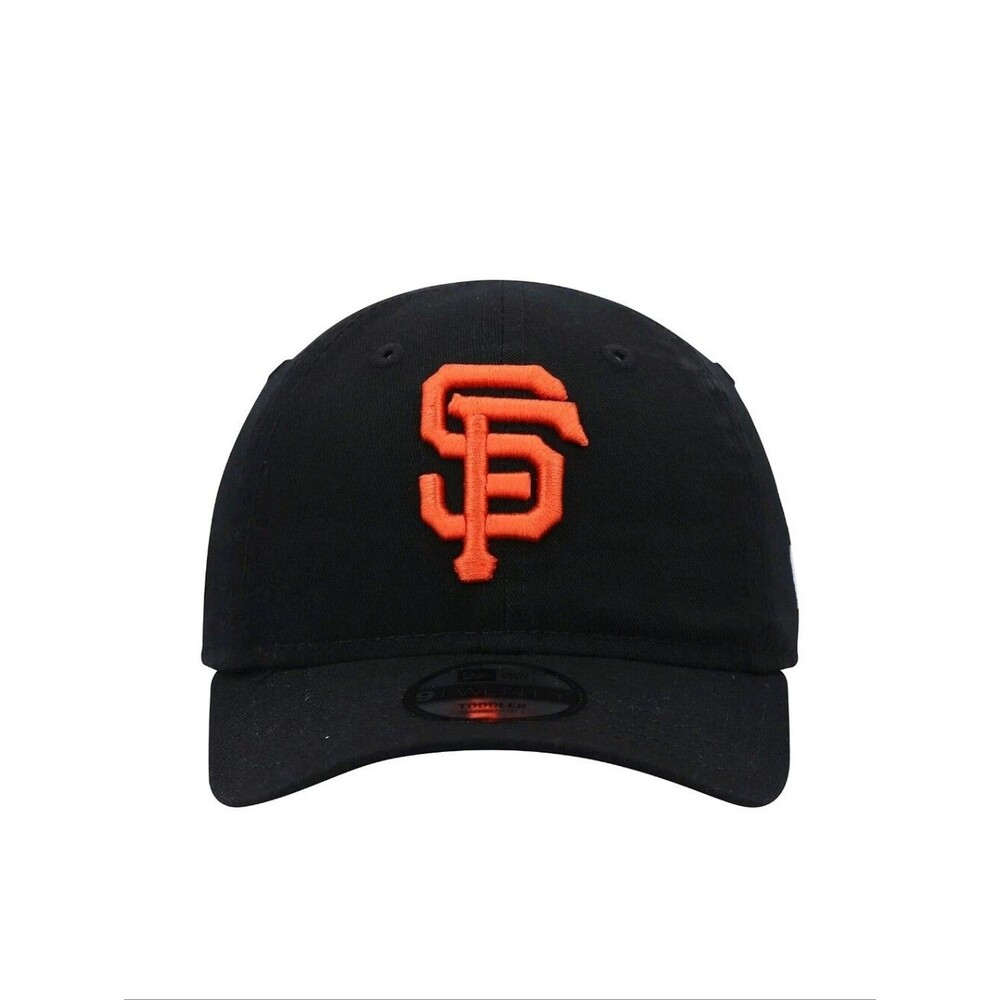 New Era NWT San Francisco Giants 9FORTY Adjustable Hat Black Baseball Cap Cotton